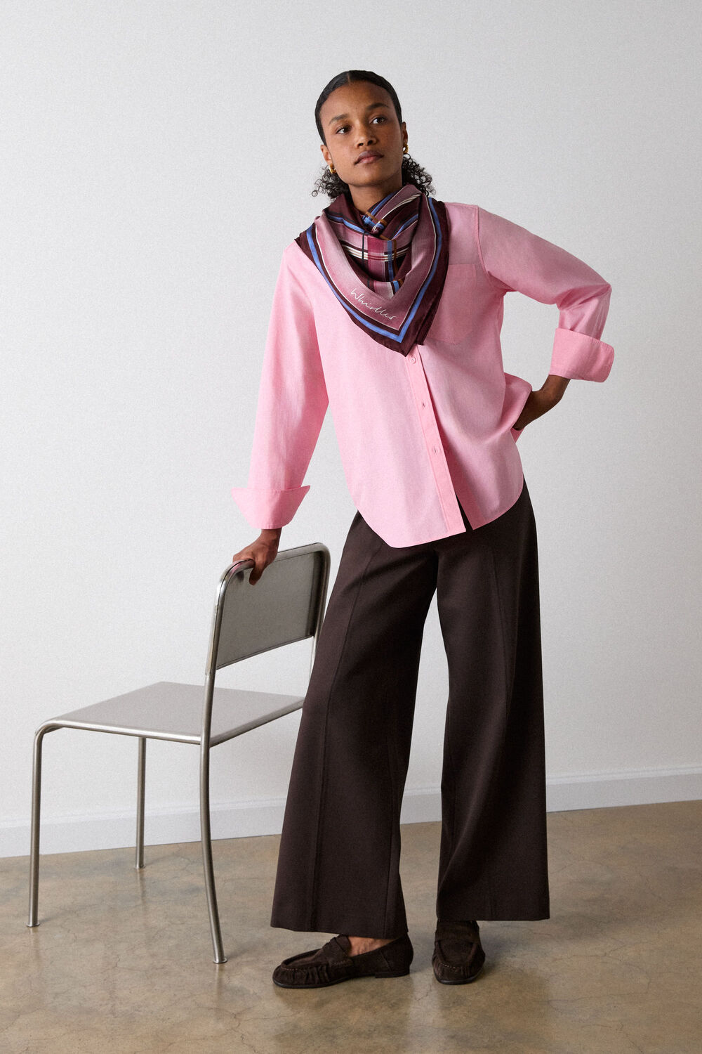 Pink Relaxed Fit Cotton Shirt
