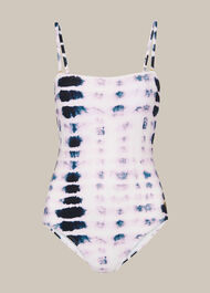 Tie Dye Square Neck Swimsuit