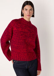 Chunky Wool Fleck Knit