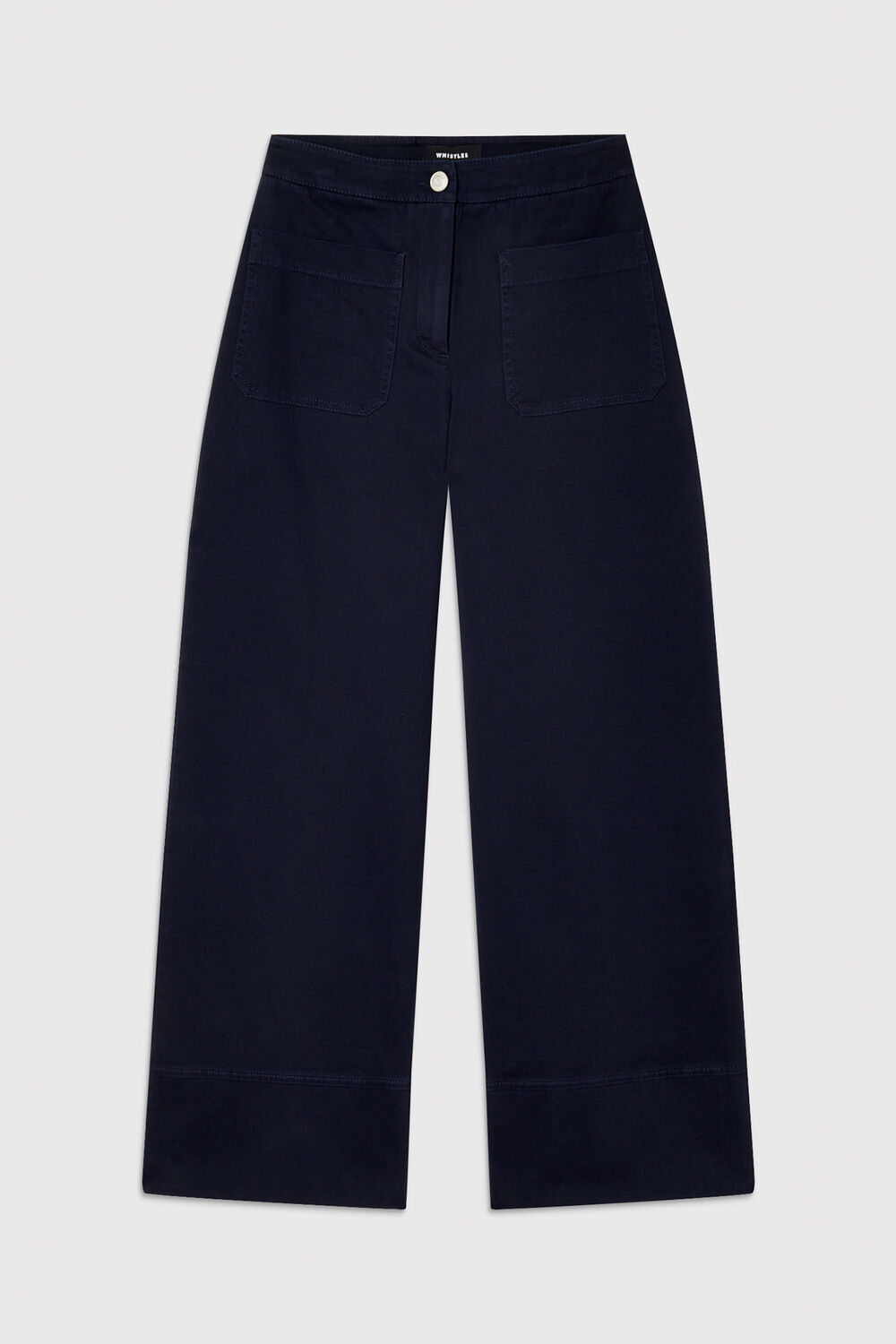 Wide Leg Casual Cotton Trouser