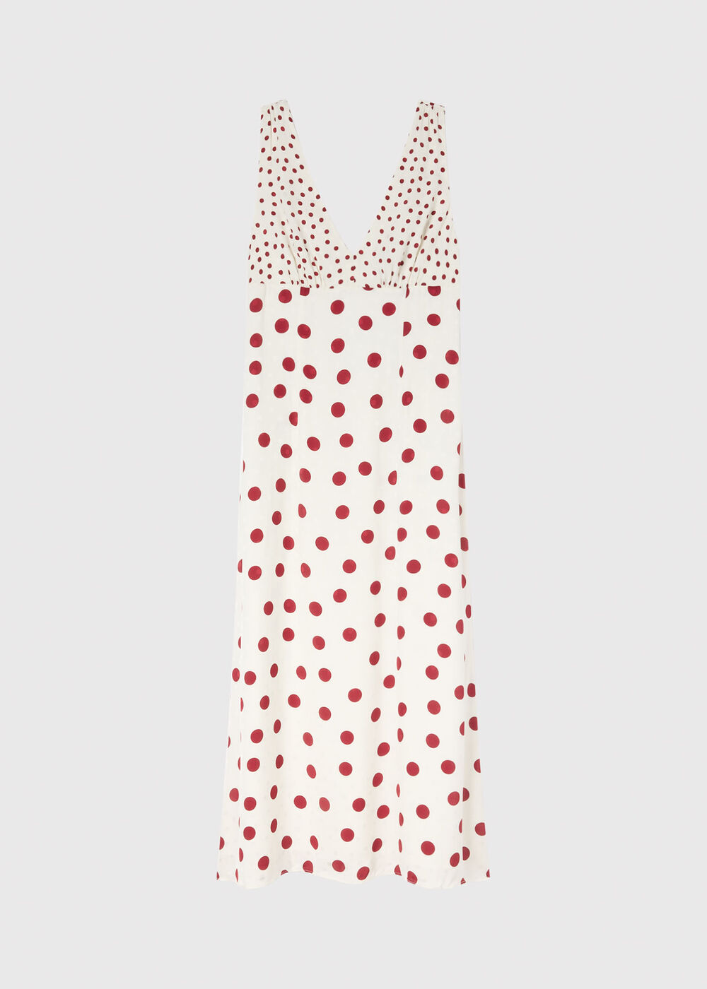 Jacquard Spot Scarf Back Dress