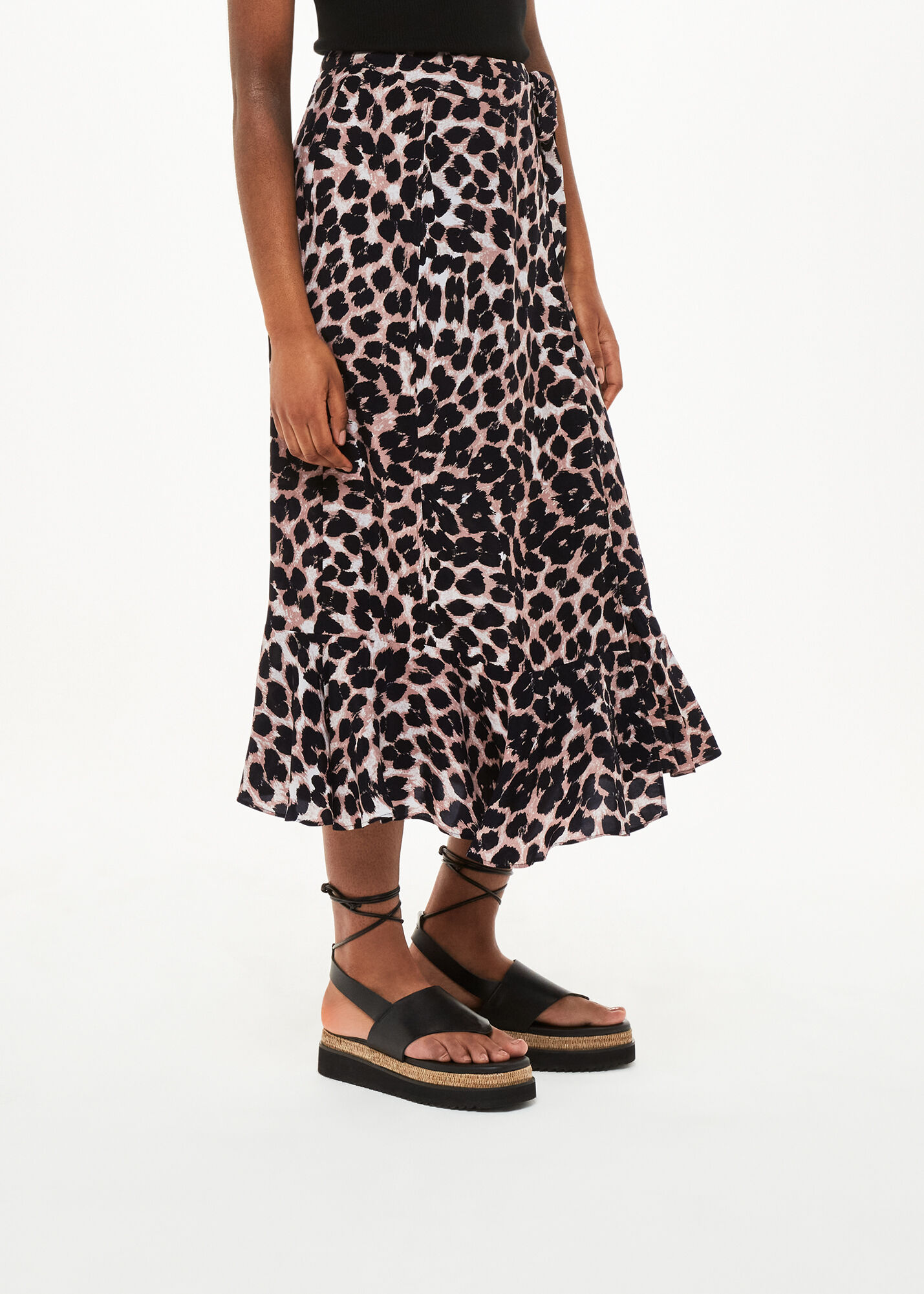 Leopard wrap skirt discount holder