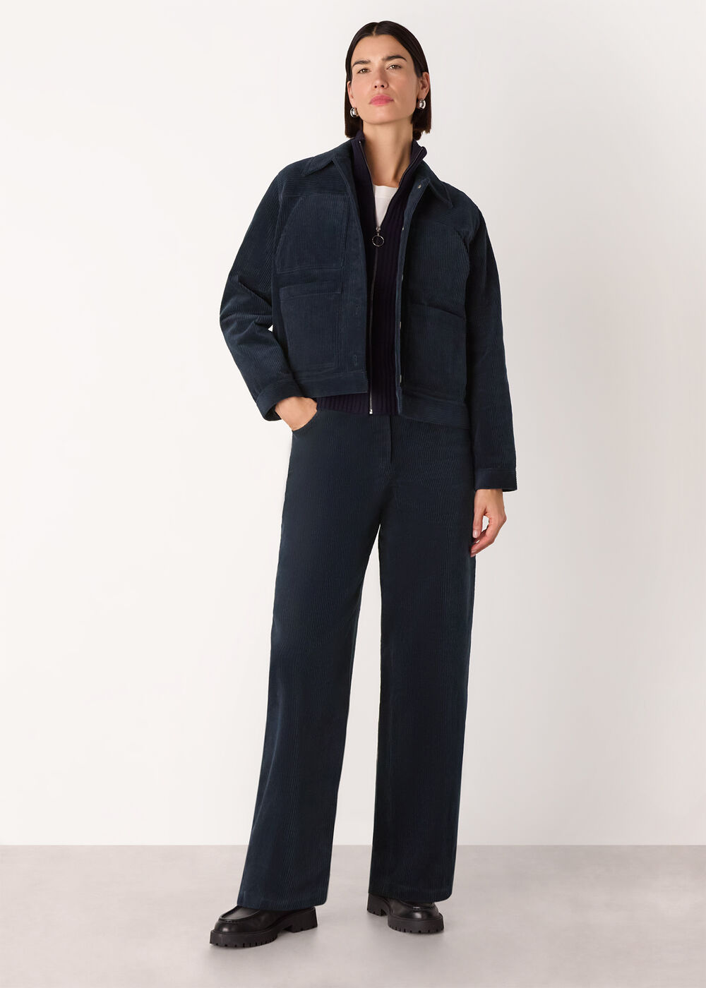 Casual Pocket Cord Jacket