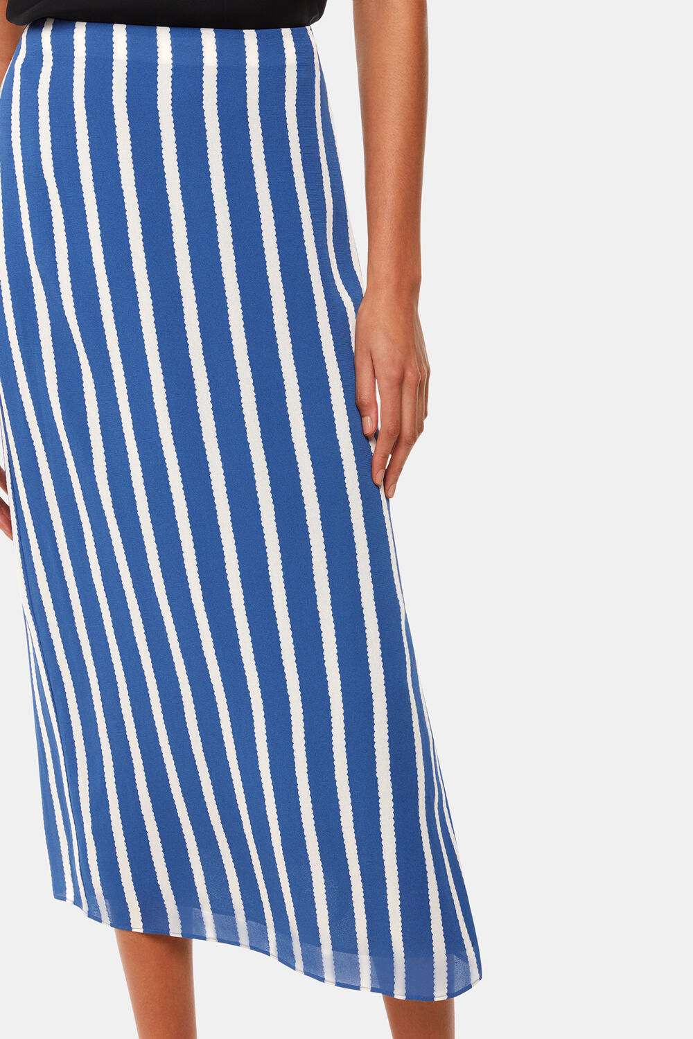 Eliza Stripe Printed Skirt