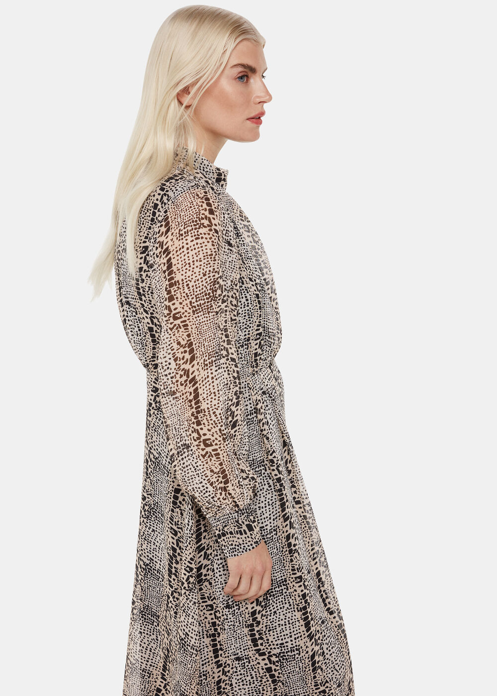 Petite Optical Snake Meg Dress
