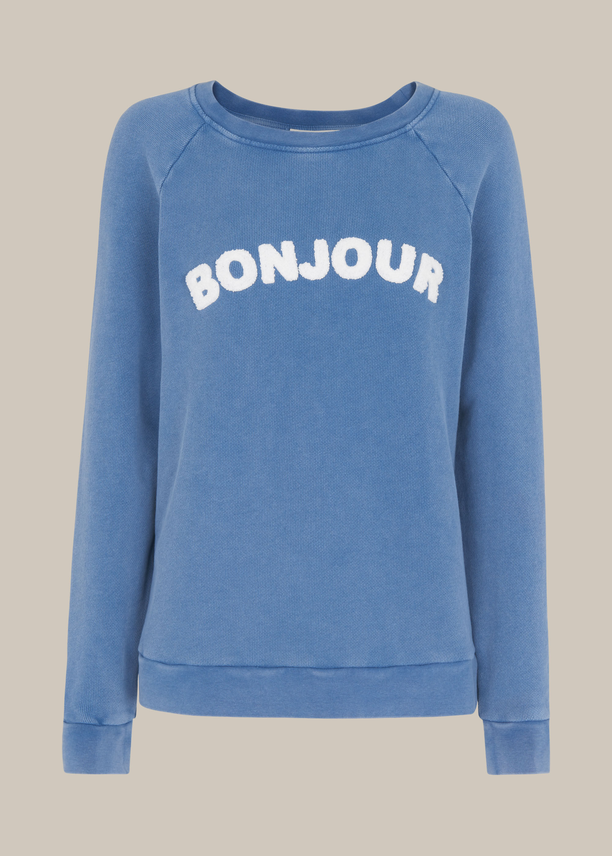 Pink bonjour sweatshirt clearance
