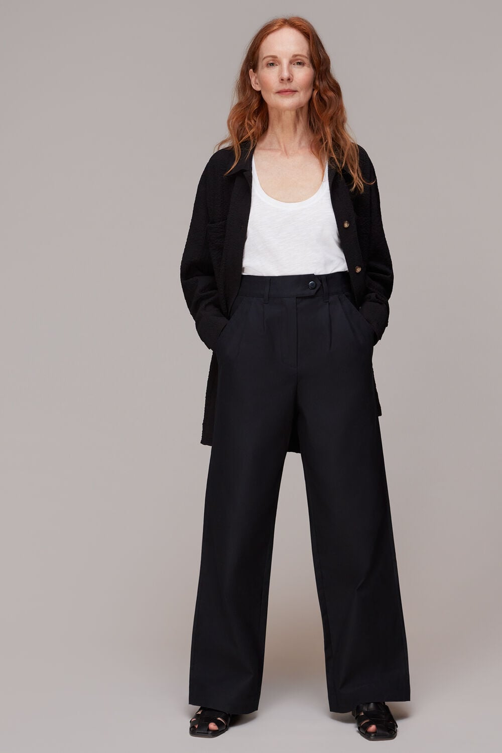 Black Robyn Cotton Trouser