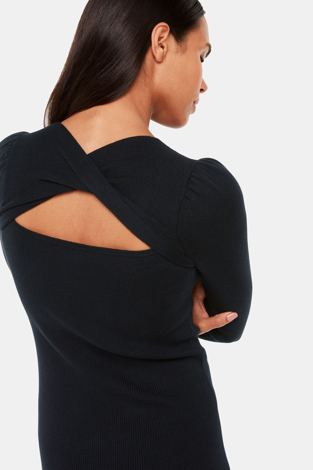 Cut Out Twist Knitted Dress