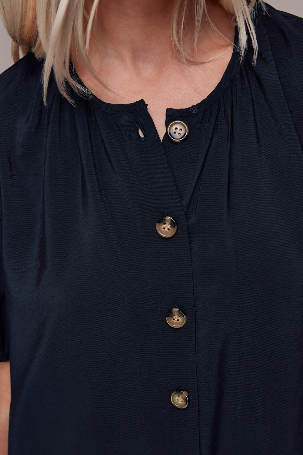 Petite Frankie Button Through Dress