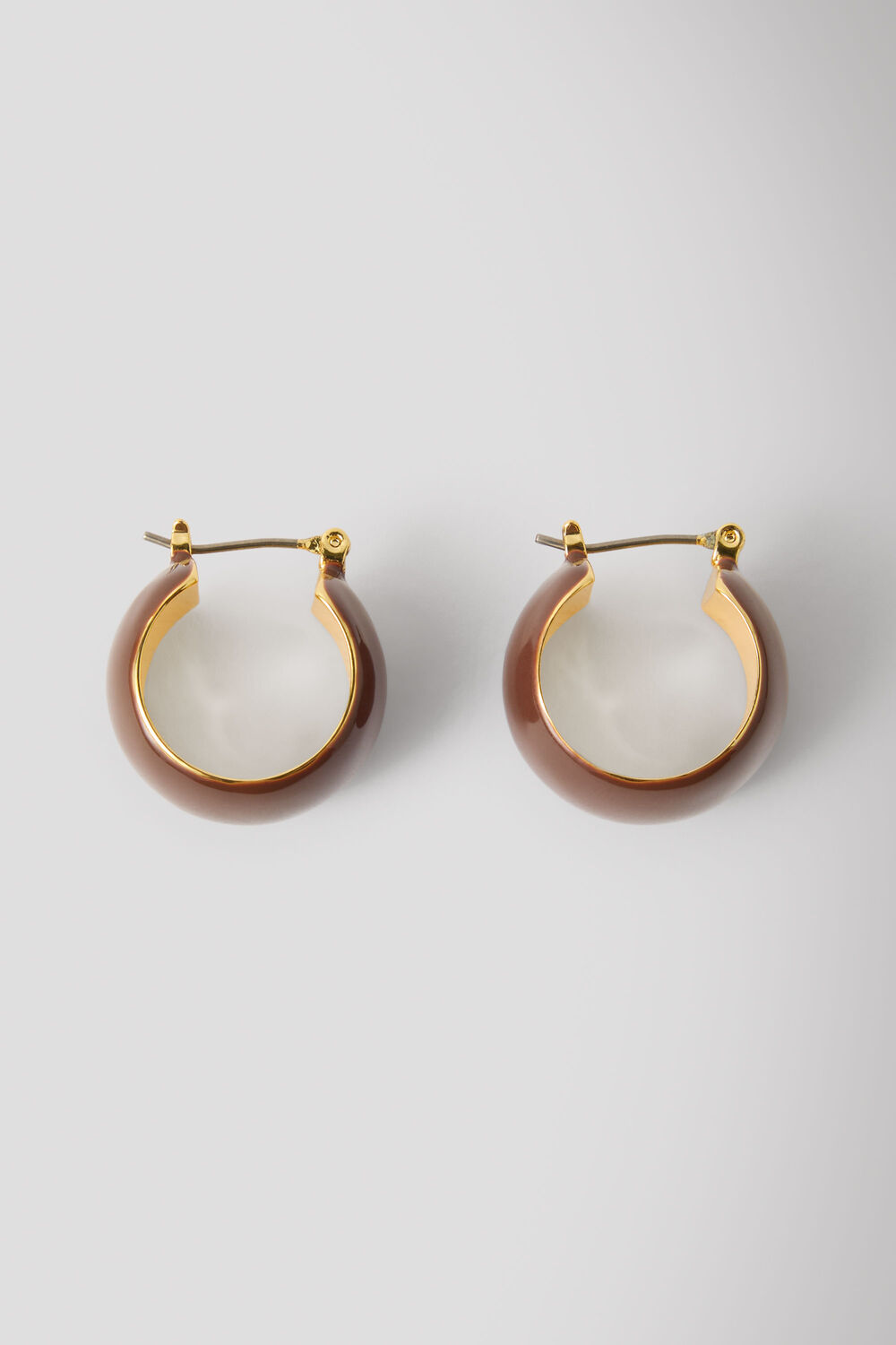 Chocolate Enamel Wide Hoop