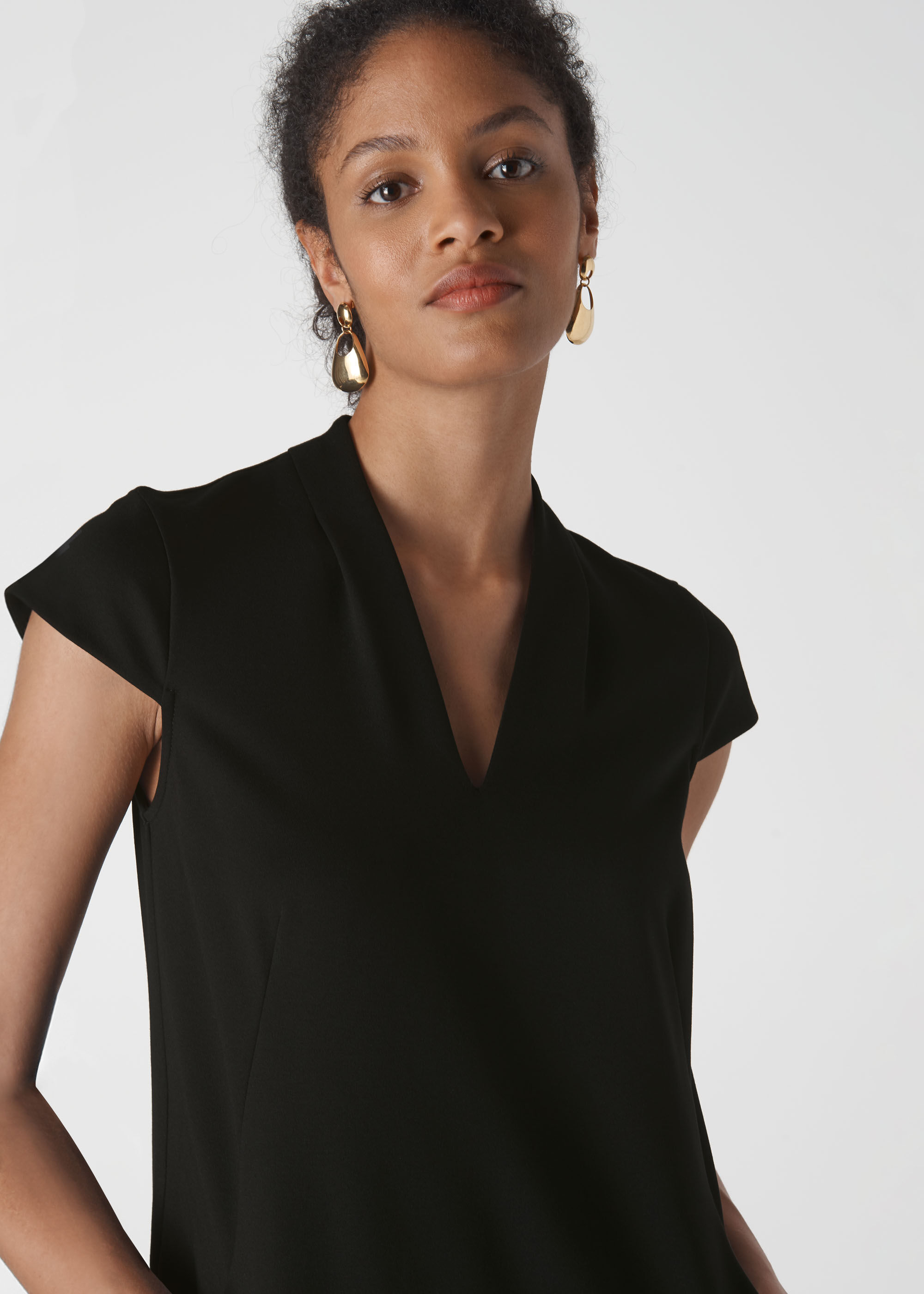 Whistles paige top v neck dress