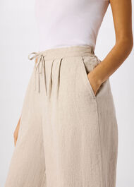 Wide Leg Linen Trouser
