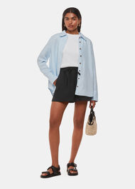 Petite Linen Elasticated Short