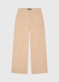 Wide Leg Casual Cotton Trouser