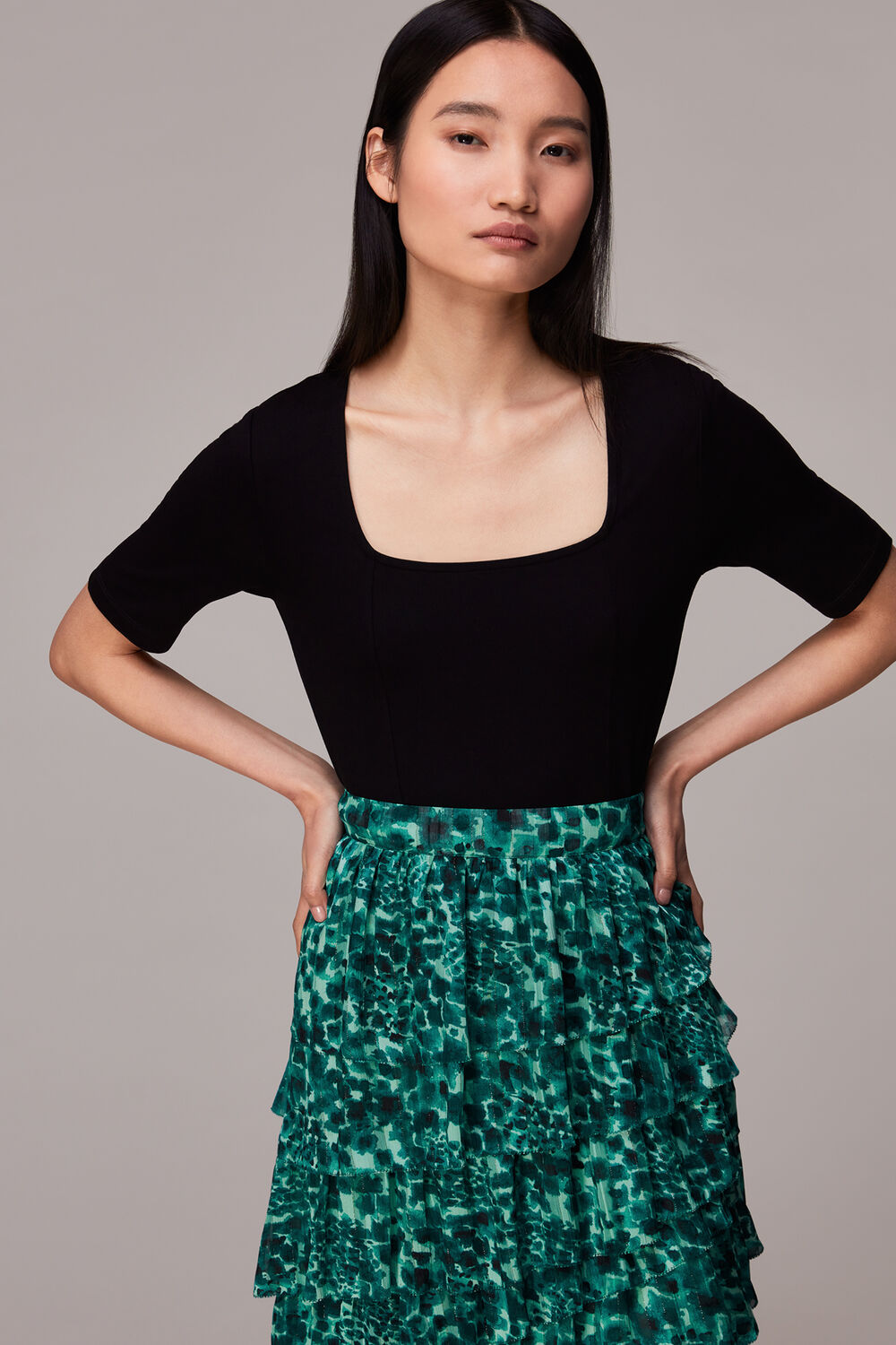 Watercolour Wildcat Skirt