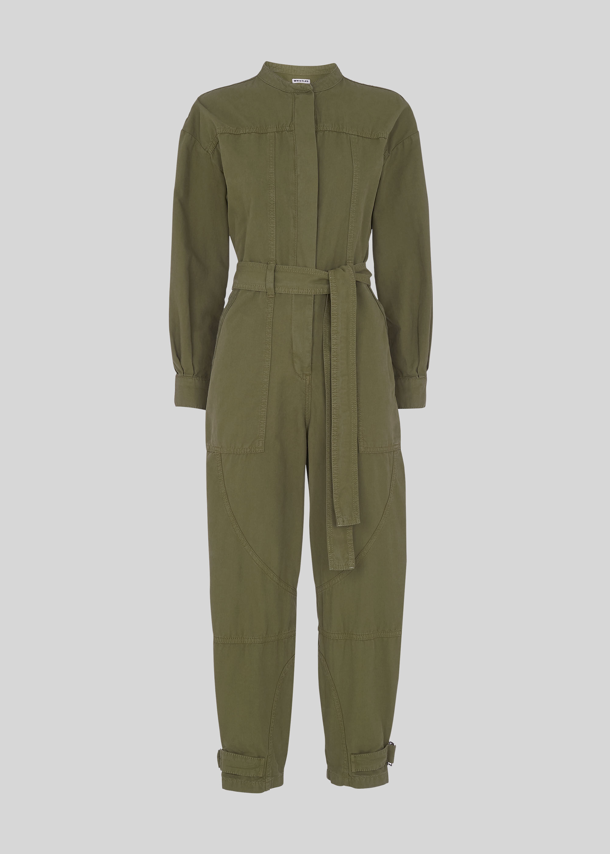 Khaki Julianna Utility Jumpsuit