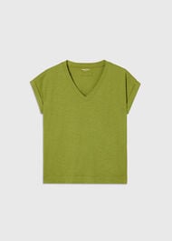 Willa V-Neck Cap Sleeve Tee
