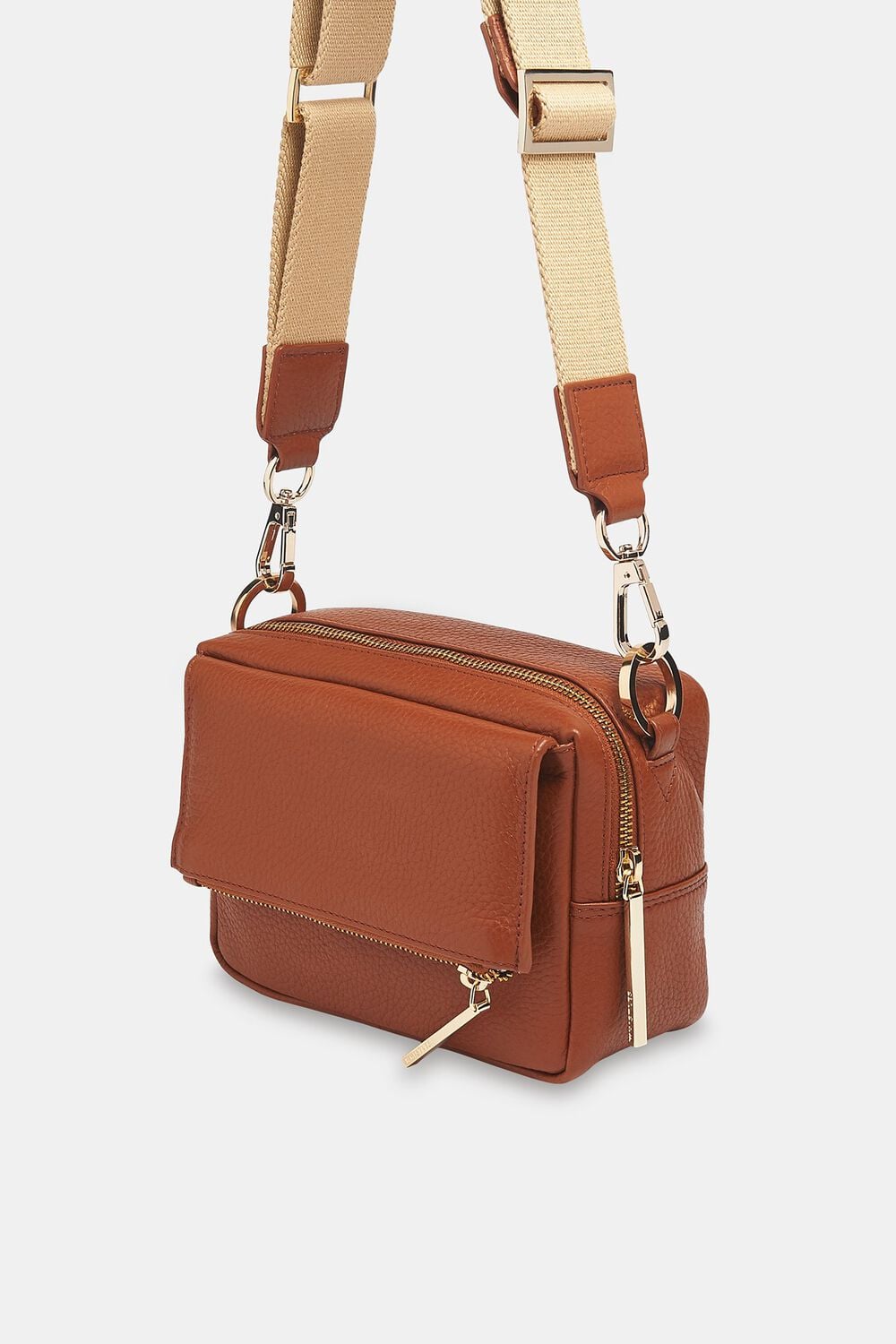 Tan Bibi Crossbody Bag