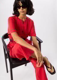Fiona Linen Button Jumpsuit