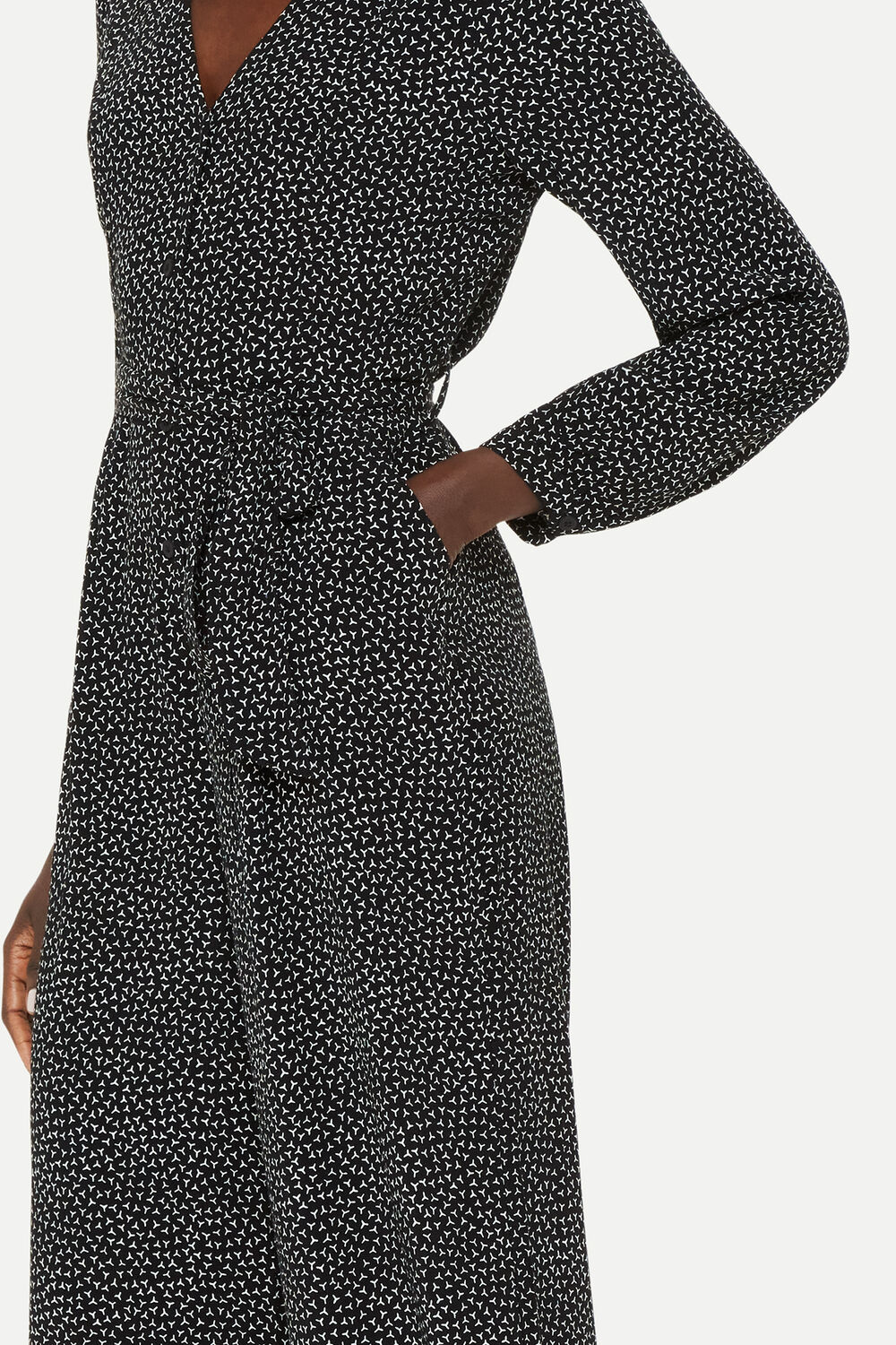 Black Leah Scattered Y Jumpsuit