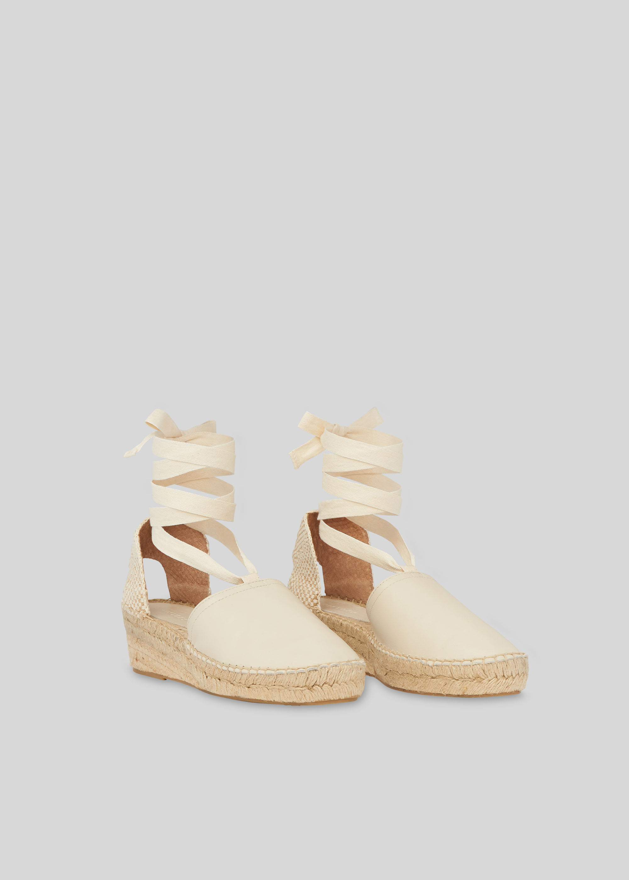 cream espadrille sandals