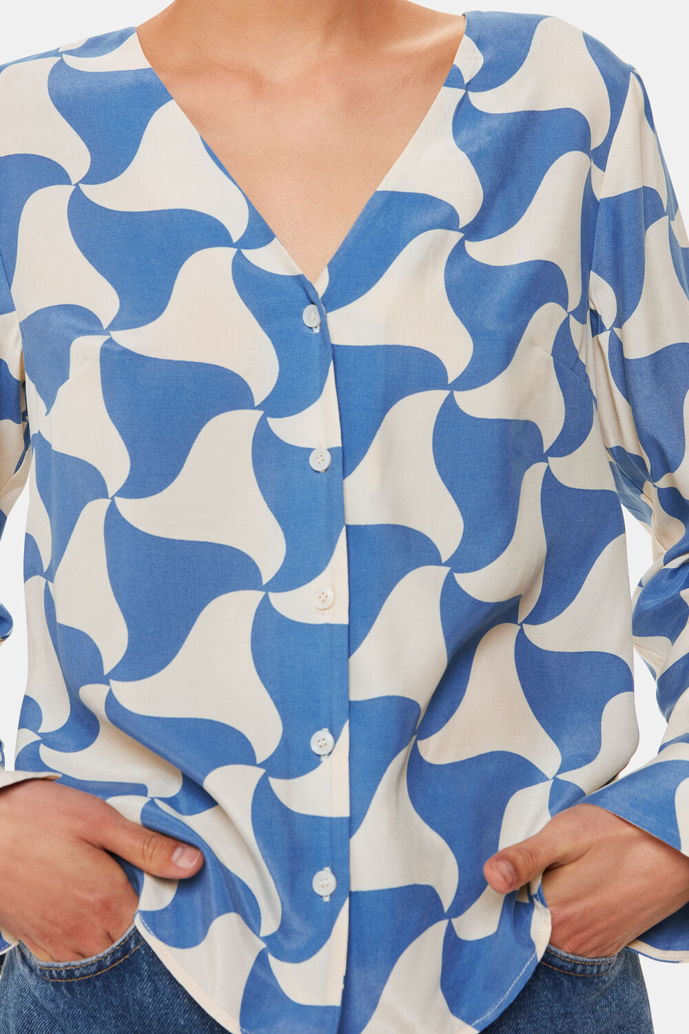 Spun Triangle Blouse