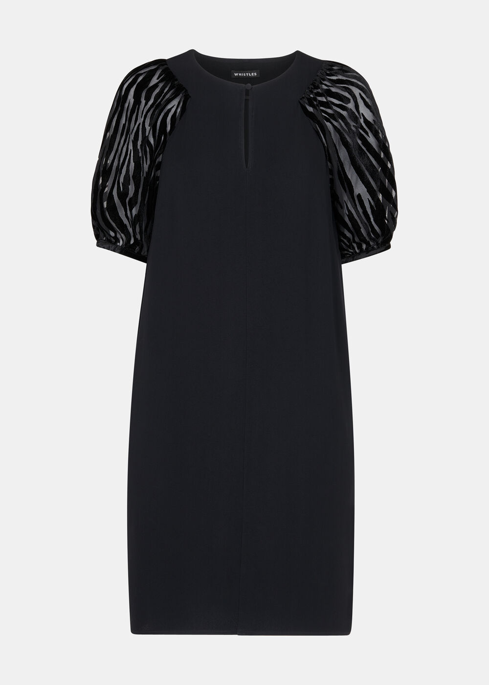 Lucy Zebra Velvet Sleeve Dress