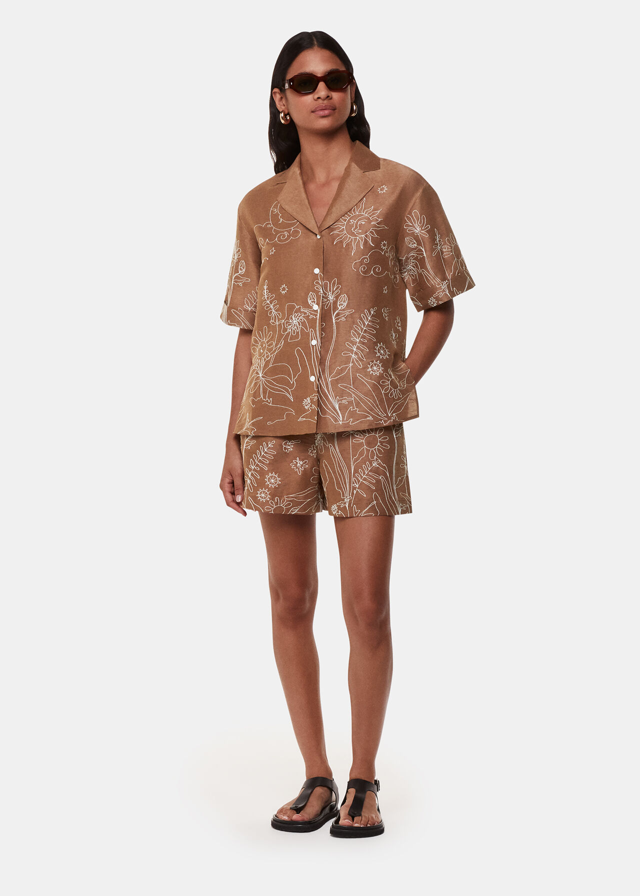 Embroidered Scribble Shirt