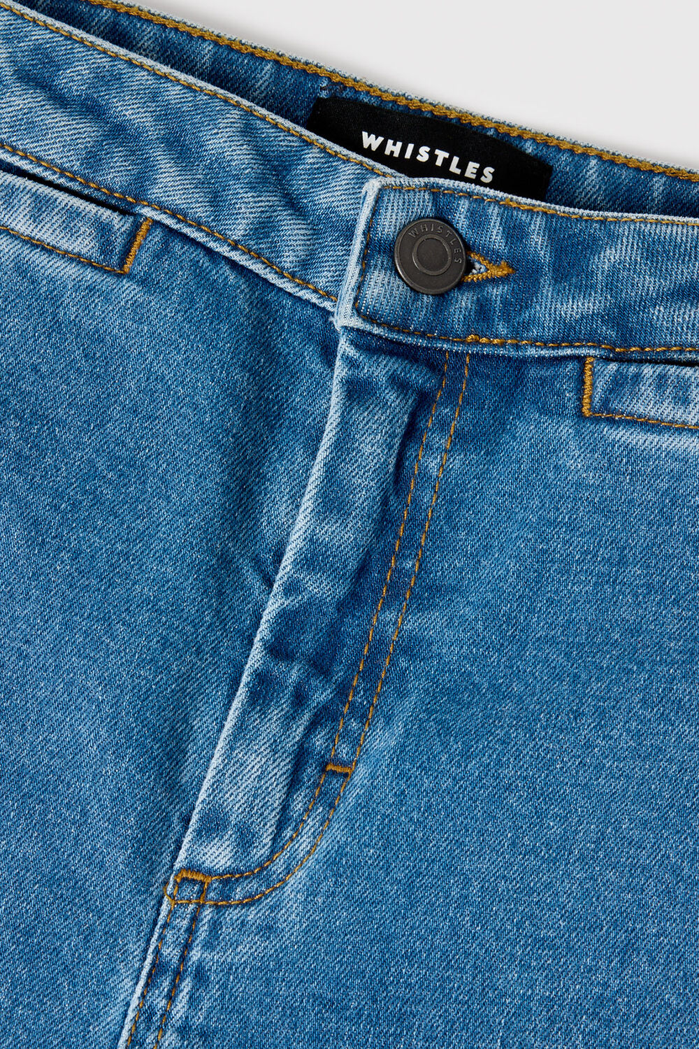 Denim Stretch Straight Ankle Jean