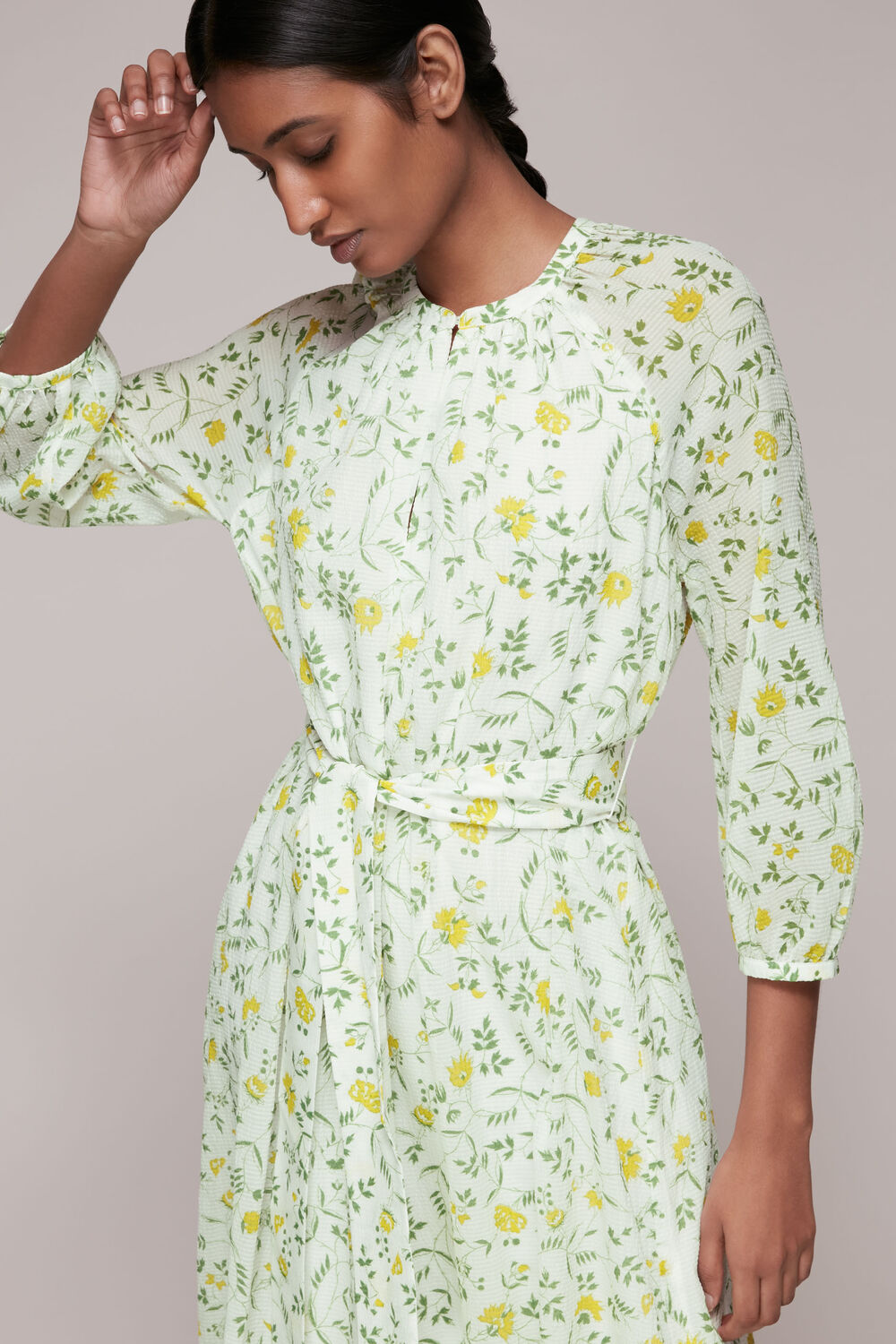 Savannah Floral Silk Mix Dress