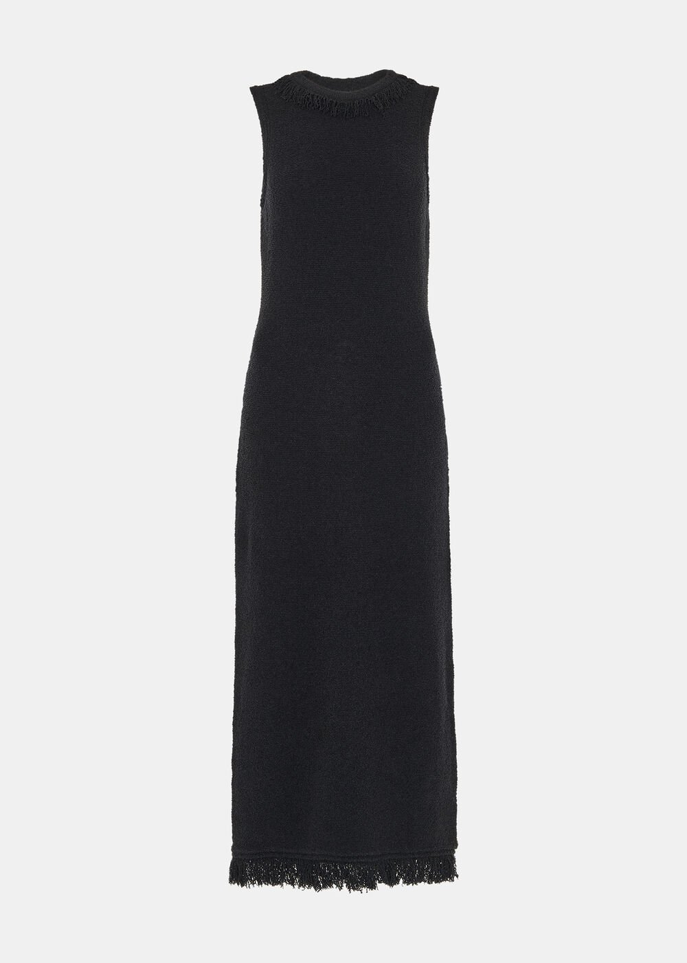 Fringe Detail Knitted Dress
