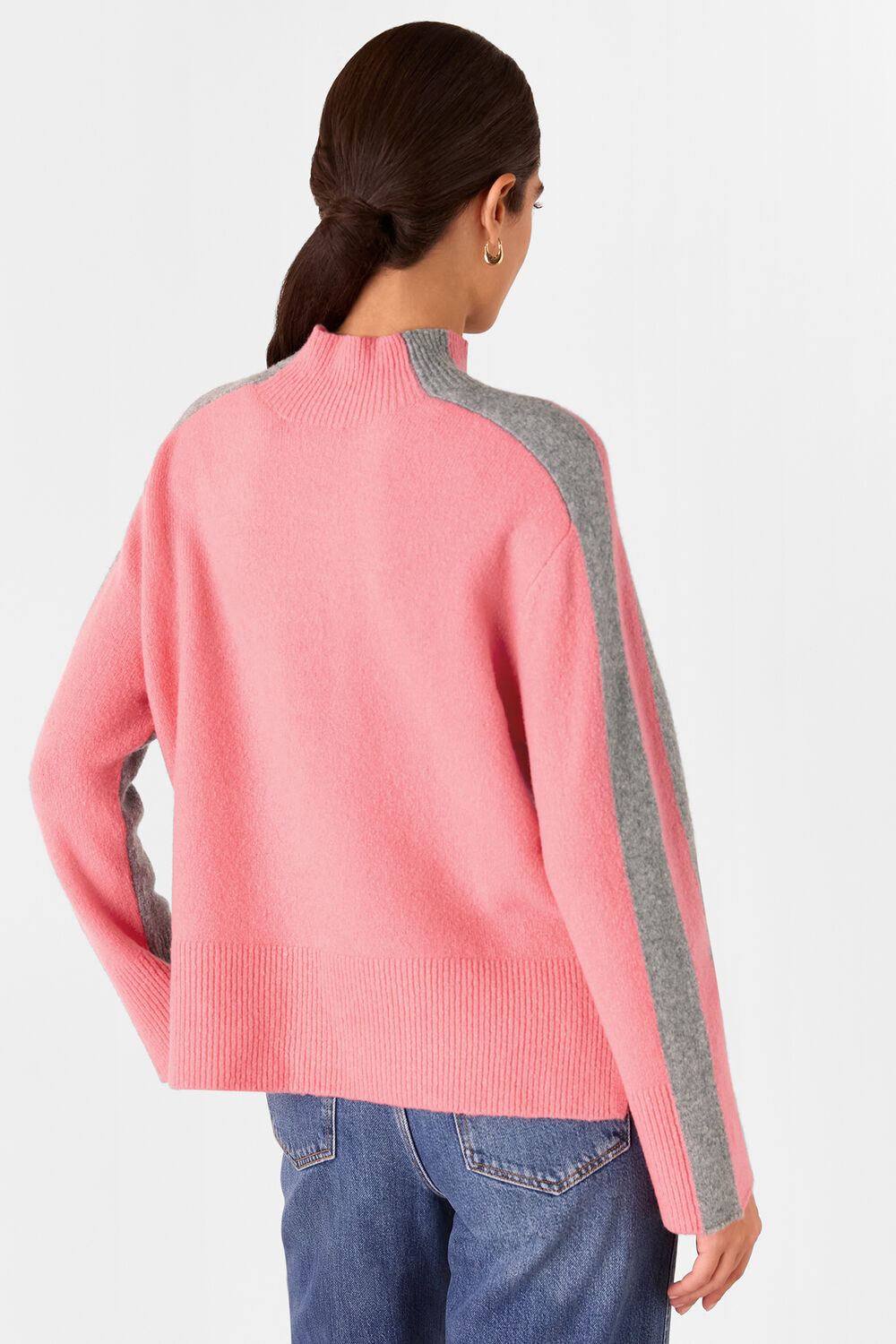Colour Block Wool Mix Knit
