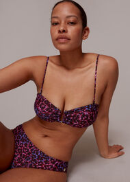 Animal Printed Bikini Top