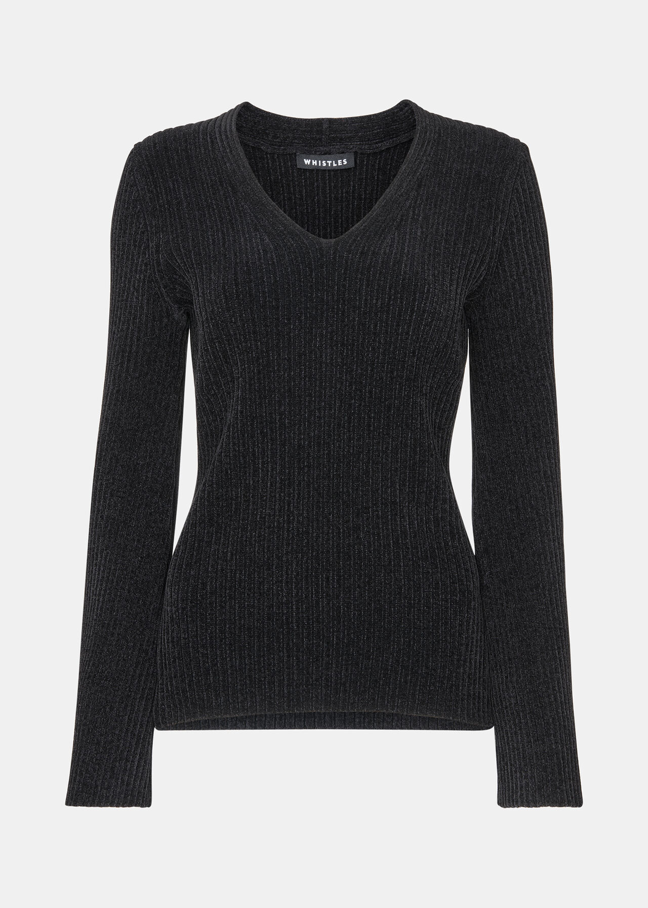 Chenille V Neck Knit