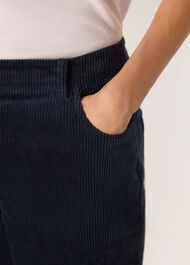 Barrel Leg Cotton Cord Trouser