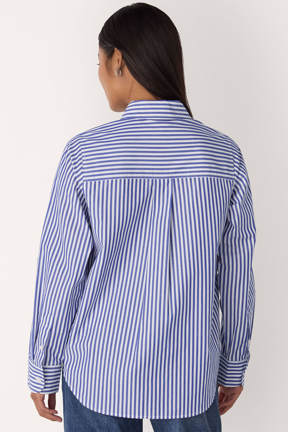 Petite Relaxed Fit Stripe Shirt