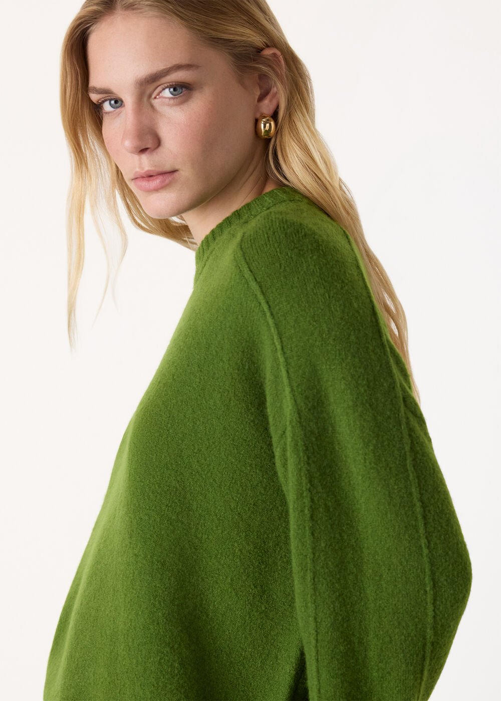 Wool Mix Seam Detail Knit