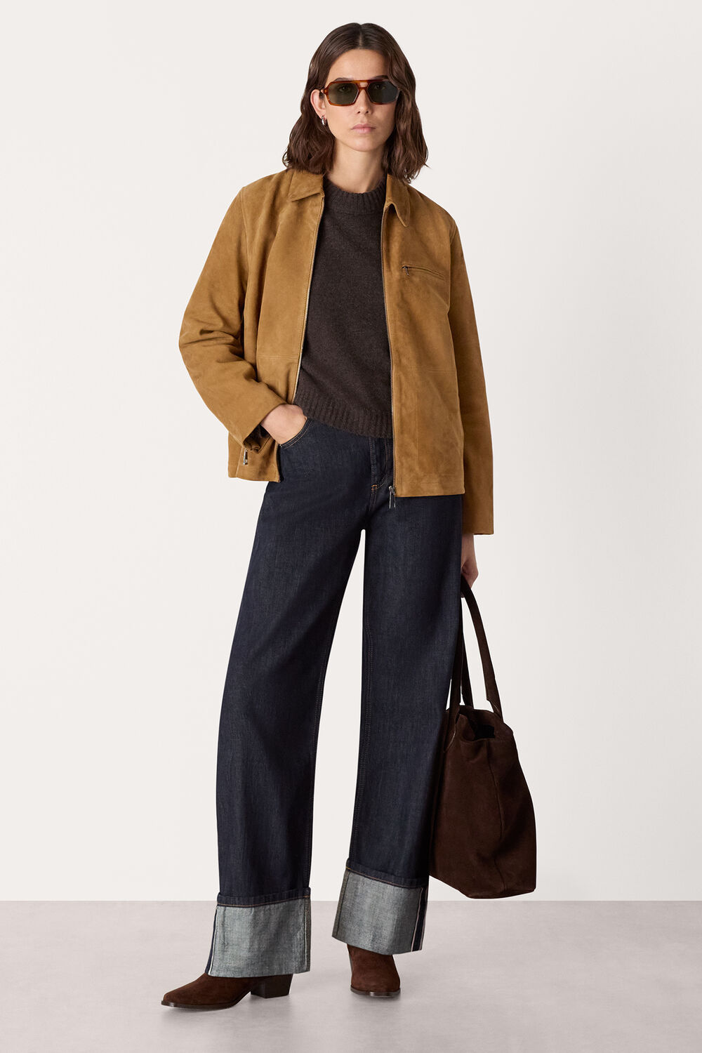 Tan Kate Suede Jacket