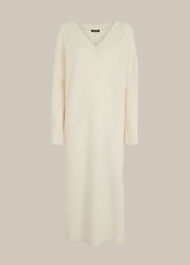 V Neck Knitted Dress
