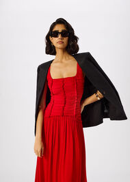 Shirred Bodice Dress