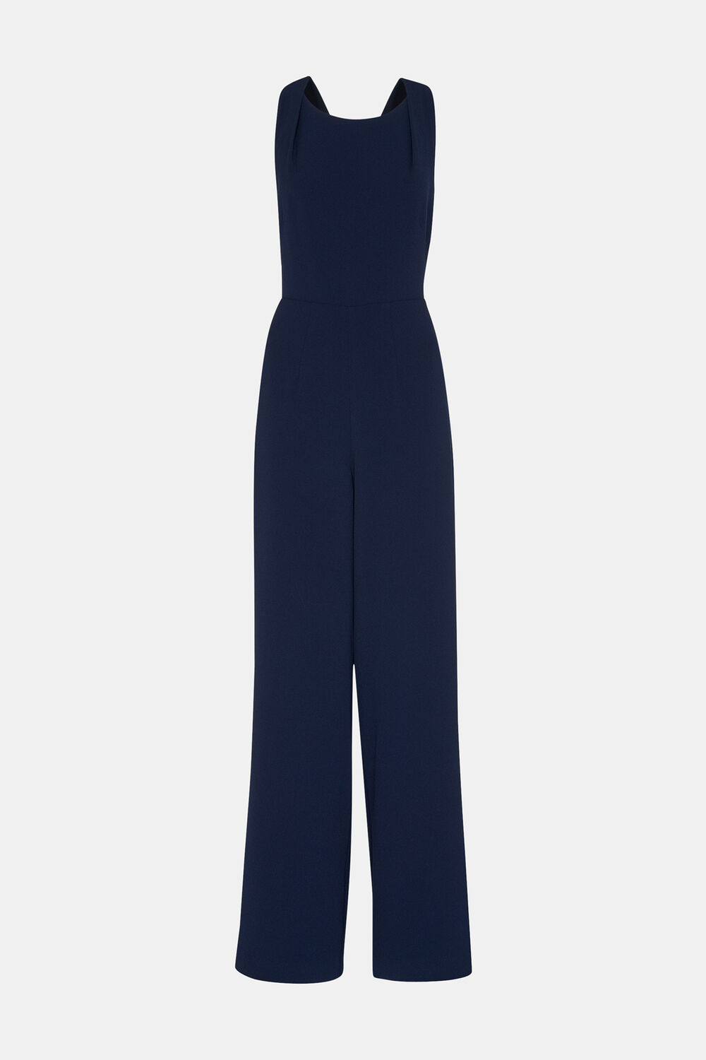 Navy Tie Back Maxi Jumpsuit