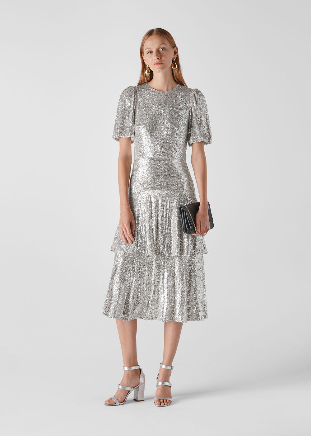 Arabelle Sequin Midi Dress