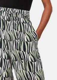 Petite Checkerboard Tiger Trouser