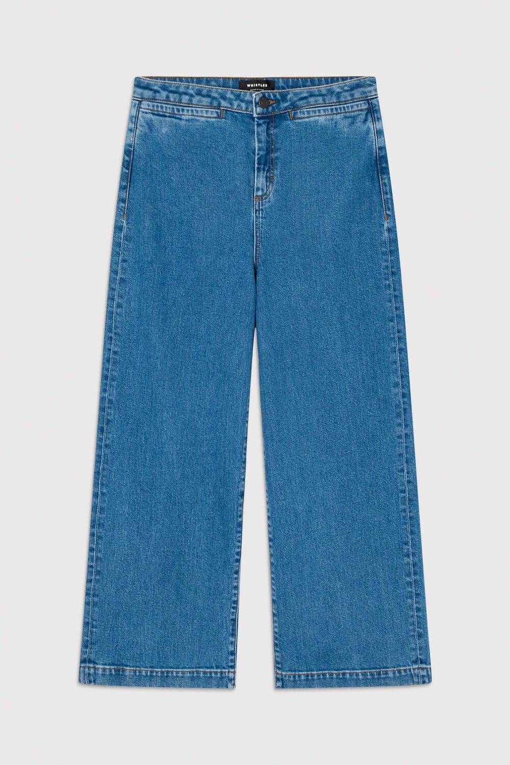 Denim Stretch Straight Ankle Jean