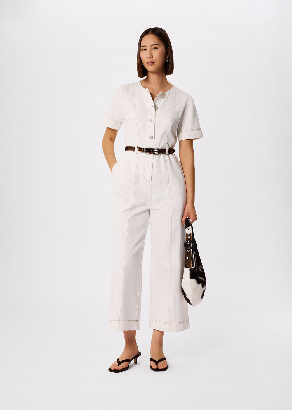 Button Down Jumpsuit