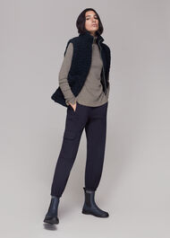 Cleo Wool Borg Gilet