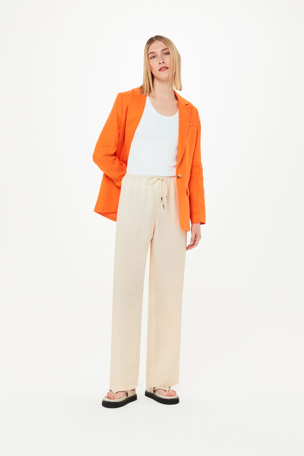 Anika Tie Front Trouser