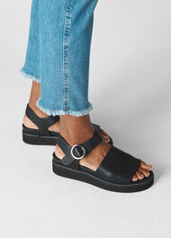 Kali Two Part Sandal Black