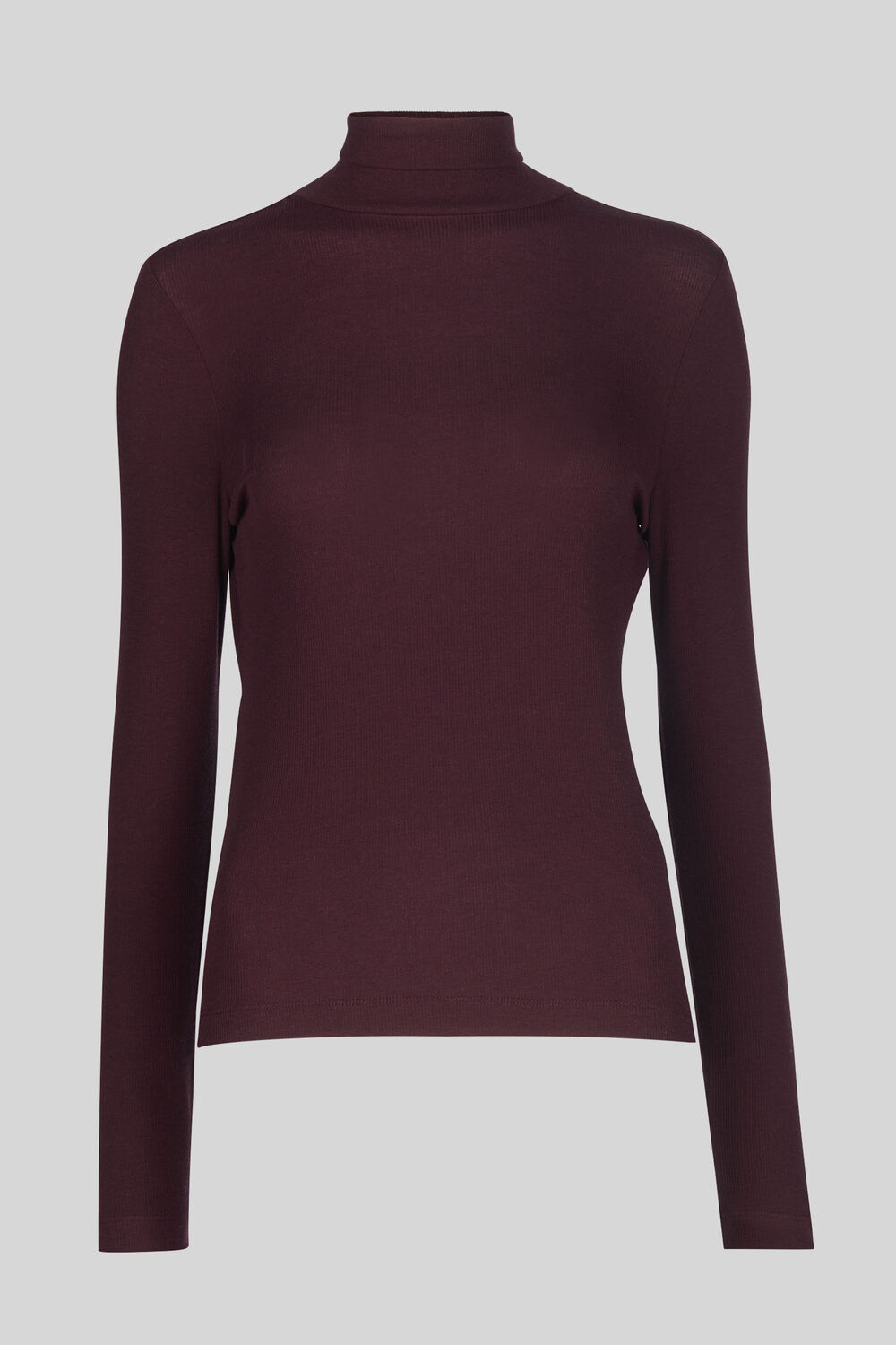 Essential Polo Neck Burgundy