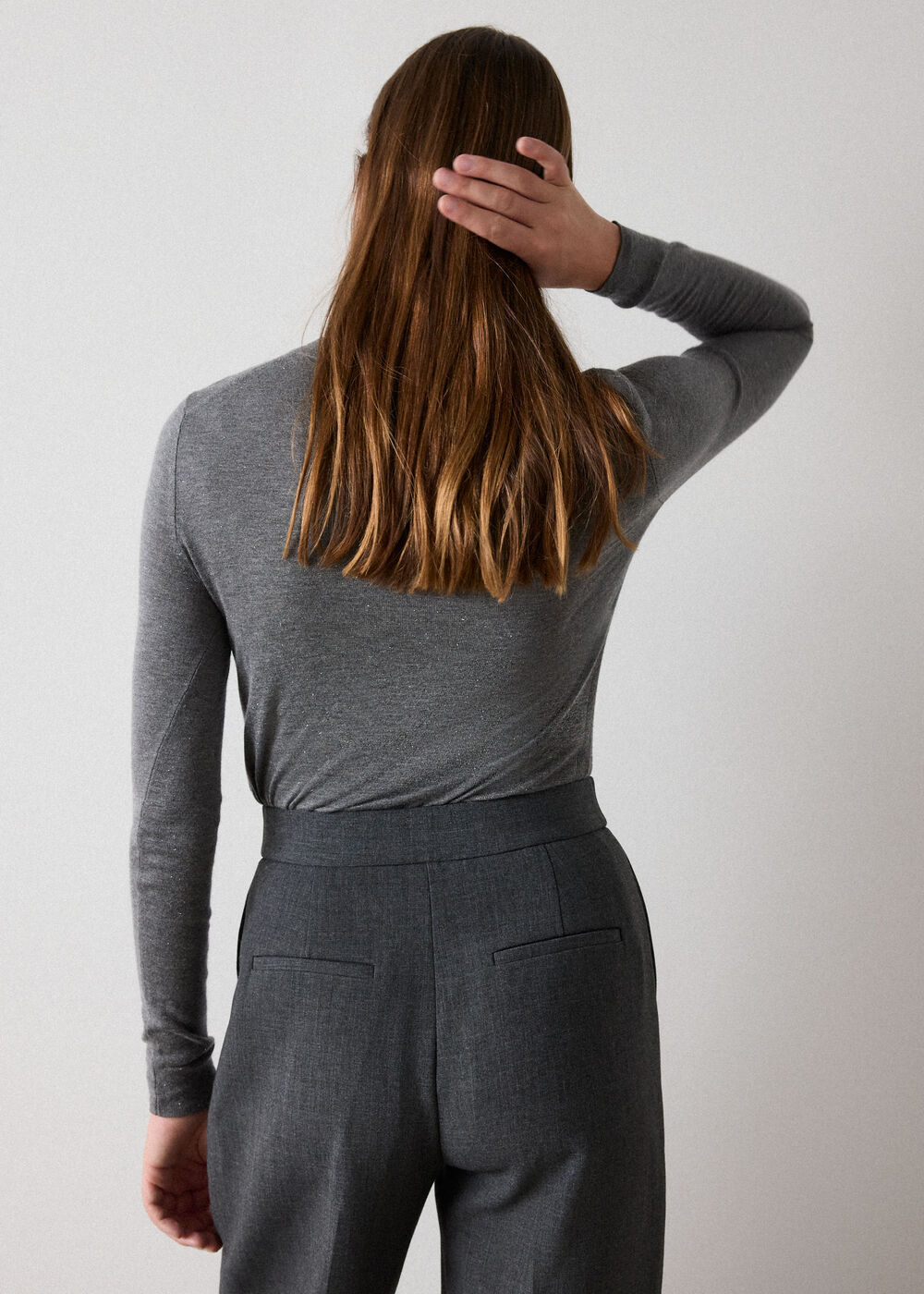 Grey Annie Sparkle Crew Neck
